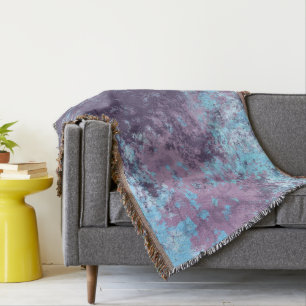 Blau, Rosa und Lila Marmor Abstrakt Decke