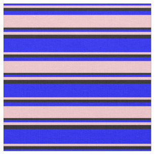 Blau, Rosa und Schwarz Stoff