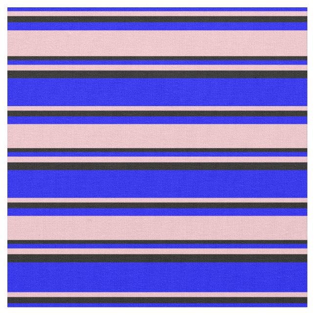 Blau, Rosa und Schwarz Stoff (Nahaufnahme)