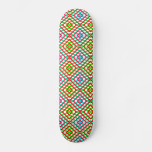 Blau, rot und grün Frühjahr/Osterdiamant Skateboard