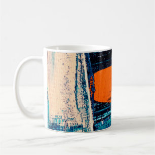 Blau, Rot und Weiß Kaffeetasse