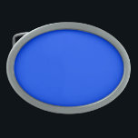 Blau (RYB) (Vollfarbe) Ovale Gürtelschnalle<br><div class="desc">Blau (RYB) (Vollfarbe)</div>