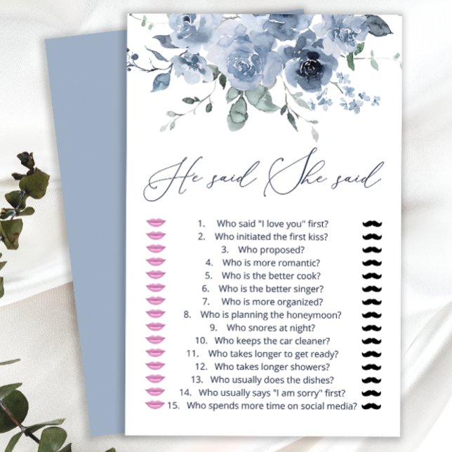 Blau sagte er sagte sie raten, wer sagte, es Spiel (Von Creator hochgeladen)