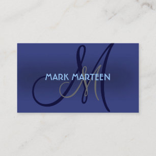 Blau schattiert einfache visitenkarte