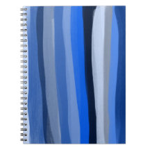 Blau schattiert Notizbuch