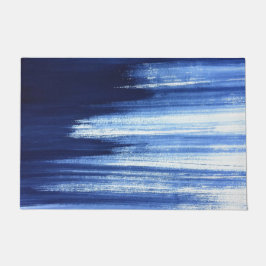 blau-schwarz abstrakt fußmatte