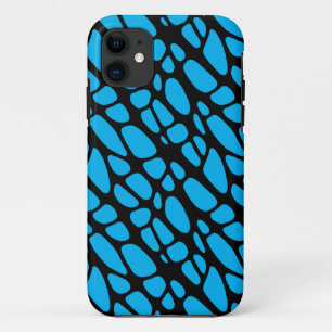 Blau-Schwarz-Abstraktes Bio Skin-Muster Case-Mate iPhone Hülle