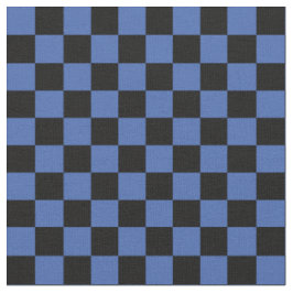 Blau-Schwarz Karo Stoff