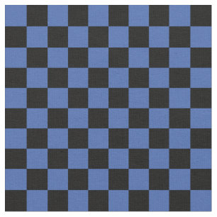 Blau-Schwarz Karo Stoff