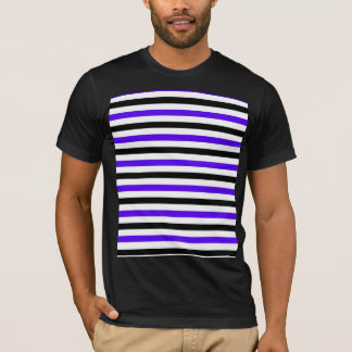 Blau Schwarz und weiß gestreift T-Shirt