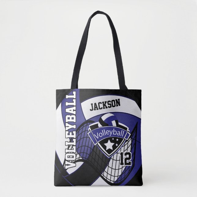 Blau, Schwarz und Weiß Tasche (Vorderseite)