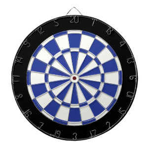 Blau-Schwarz-Weiß Dartscheibe