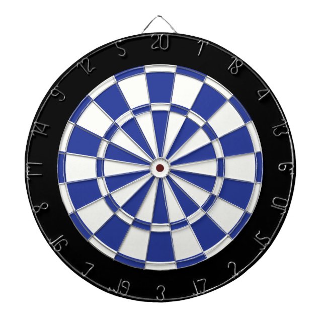 Blau-Schwarz-Weiß Dartscheibe (vorne)