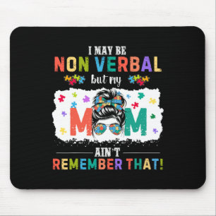 Blau sehen, die Fähigkeit nicht das Etikett Autism Mousepad