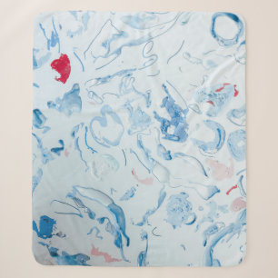 Blau Sherpadecke
