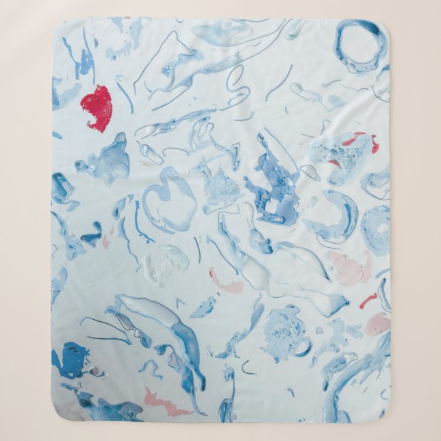 Blau Sherpadecke (Vorderseite)