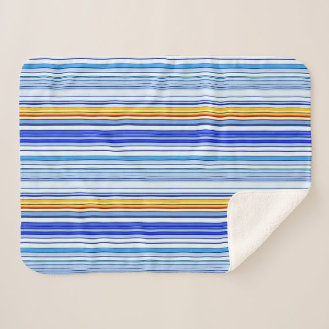 Blau Sherpadecke (Vorderseite (Horizontal))