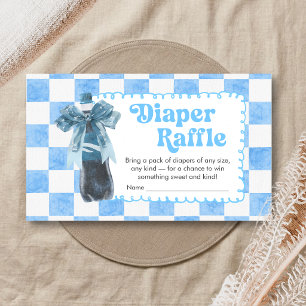 Blau Sie ist bereit zu platzen Baby Shower Windel- Begleitkarte