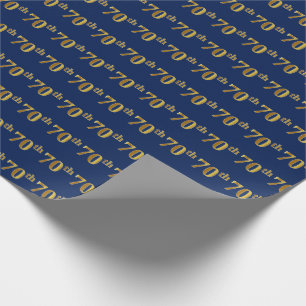 Blau, (siebzigstes) Ereignis des Imitat-Gold70. Geschenkpapier