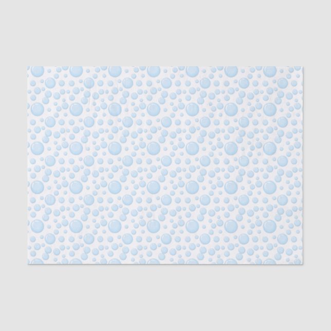 Blau sprudelt Geschenk-Seidenpapier Seidenpapier (Vorderseite)