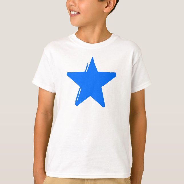 Blau-STAR-T - Shirt (Vorderseite)