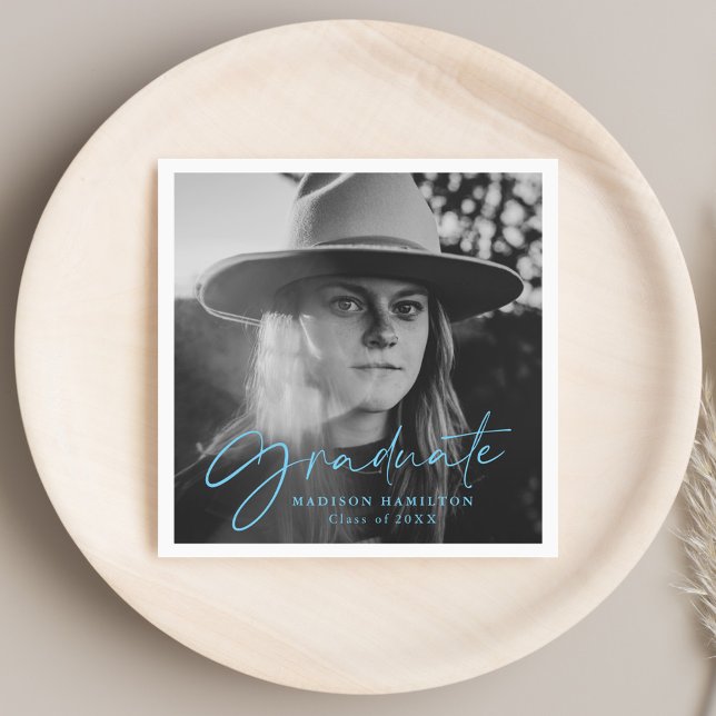 Blau | Stilvoller Abschluss für Skript-Foto Serviette (Von Creator hochgeladen)