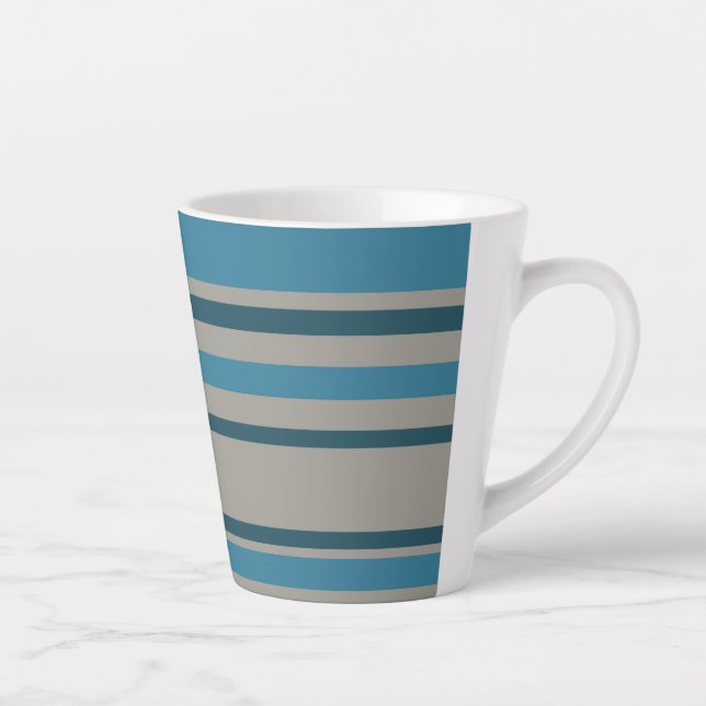 Blau-Streifen Milchtasse (Rechts)