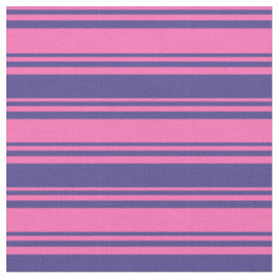 Blau-Streifen-Muster für heiße rosa und dunkle S Stoff