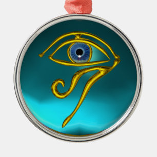 BLAU TALISMAN, Aquamarine Silbernes Ornament