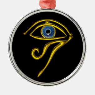 BLAU TALISMAN, schwarz Silbernes Ornament
