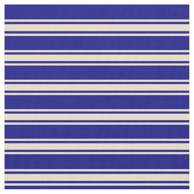 Blau-Tan-Muster Stoff (Nahaufnahme)