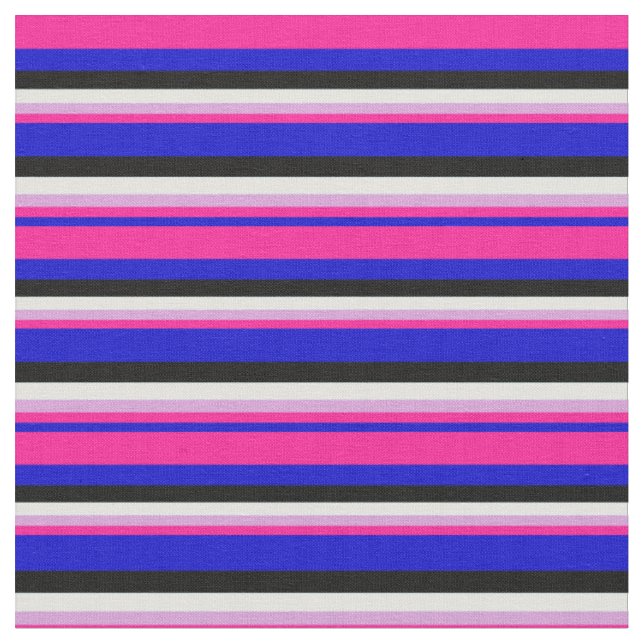 Blau, tiefrosa, pflaumenfarben, hellzyanisch und s stoff (Nahaufnahme)