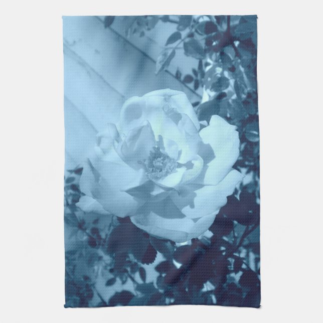 Blau Tinte Rose Küchentuch (Vertikal)