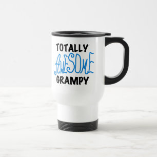Blau total fantastische Grampy T-Shirts und Reisebecher