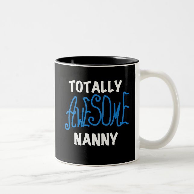 Blau-total fantastische Kindermädchen-T - Shirts Zweifarbige Tasse (Rechts)