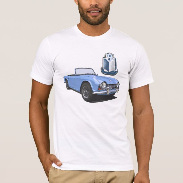 Blau TR4 T-Shirt (Vorderseite)