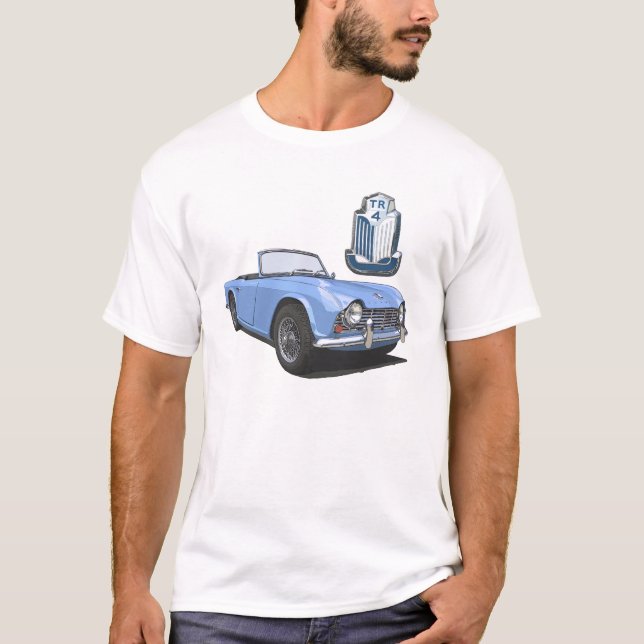 Blau TR4 T-Shirt (Vorderseite)