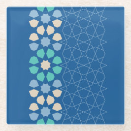 Blau Türkis Ruhe Glasuntersetzer