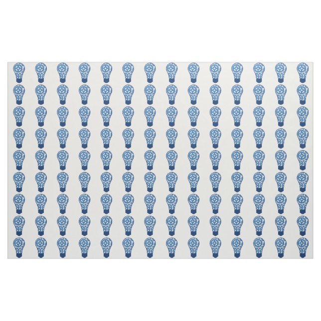 Blau übersetzt Glühlampe Stoff (Yard (91,4 cm))