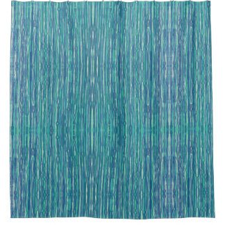 Blau und aquamarin duschvorhang