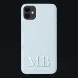 Blau und Aquamarin | Minimal Modern Initial Monogr Case-Mate iPhone Hülle<br><div class="desc">Dieses stilvolle Gehäuse zeichnet sich durch ein einfaches, modernes Design in hellblau und aquamarin grün aus. Machen Sie eine von einer Art Handy-Fall mit benutzerdefinierten Initial und Namen. Es wird ein cooles, einzigartiges Geschenk für jemanden, der etwas Besonderes oder sich selbst ist. Wenn Sie gewollt haben, die Schriftart oder Position...</div>