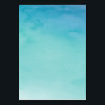 Blau und Aquamarin Ombre Wasserfarbe Blank Tischnummer<br><div class="desc">Dies ist eine ausgezeichnete Wahl für eine moderne,  lässige Hochzeitsfeier mit Strand oder Wasserthema. Die blauen und hellen aquamarinen Ozeanfarben auf dem farbenfrohen Ozeanhintergrund sind lebendig und dennoch subtil. Alles andere wurde für diejenigen,  die Nachrichten per Hand schreiben möchten,  leer verlassen.</div>