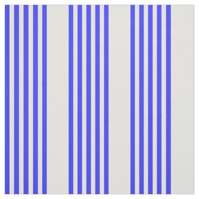 Blau und Beige, fünf Streifen Stoff (Muster)
