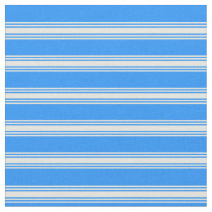 Blau und Beige Muster Stoff