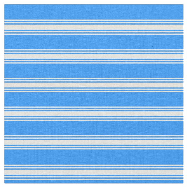 Blau und Beige Muster Stoff (Nahaufnahme)