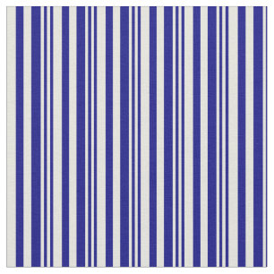 Blau- und Beigefarbenes Muster Stoff