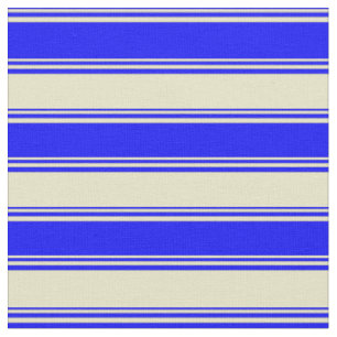 Blau und blasses Goldenrod/Linse Muster Stoff