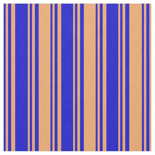 Blau und braun, farbig gestreift/Muster mit Linse Stoff (Nahaufnahme)