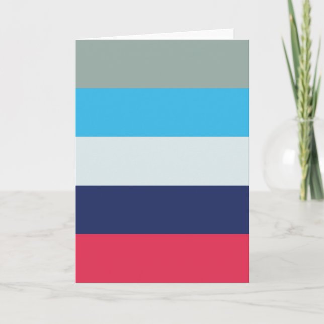 Blau und Burgund gestreift (Vorderseite)
