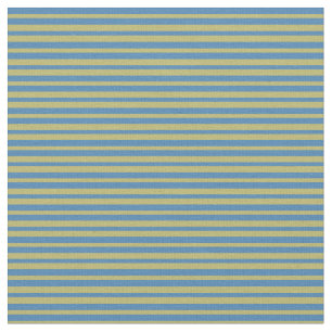 Blau und dunkel Khaki Streifen Muster Stoff
